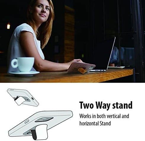 Momostick Flatstick, Cell Phone Finger Grip Strap Holder for Hand, Compatible with Most Smartphones