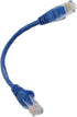 CablesOnline 10-Pack CAT5e UTP Ethernet RJ45 Full 8-Wire Blue Patch Cable, 6 Inch, U-000BL-10