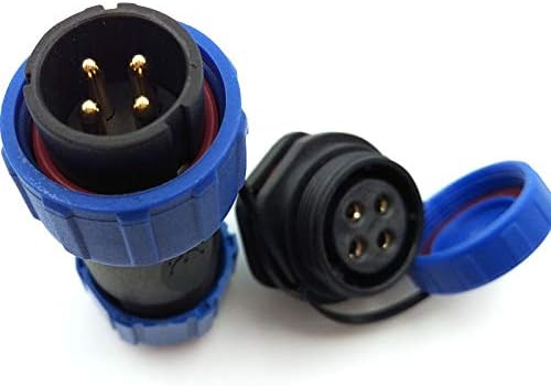 SP21 2Pin-12Pin Power Cable Connector, Waterproof Plug Socket for Electricity Lighting and Medical