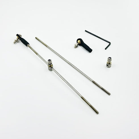 Gracilaria 2PCS (M3 End,M3x150mm RC Boat Push Rod Kit Plastic Tie Rod Ends Ball Joint with Pushrod and Pushrod