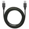 7ft Black USB 2.0 Cable - Superspeed Type A Male to Male, 24/28AWG for fast data transfer. Perfect for your devices!
