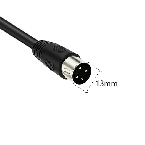 GLHONG 4 4 (3 9.8 Pin DIN Male Plug Connector Cable, Pin DIN Male to Male Adapter Extension Cable for DVR Digital Video