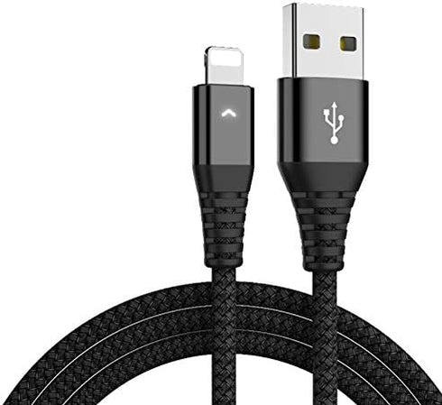 IFLASH 6ft Charge/Sync Cable w/LED for iPhone Xs/XS Max/XR/8/7/6S, iPad Air/Mini 2/3/4, iPod Touch 5/6 - Fast Charging!
