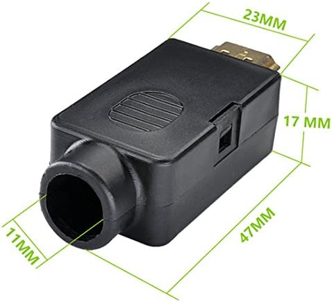 Oiyagai HDMI Solderless Male Quick Connector - Port Terminal Solderfree Breakout Connector Board with Case Accessories