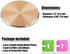 Cell Phone Metal Plates for Magnetic Car Mount 4 Pack. Replacement Set of Cute Gold Round Metal 3M Adhesive Backing Discs for Magnetic Phone Holder. Strong iPhone Metal Magnet Stickers for Case.