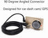 15FT 2.0 90 5pc Extra Long USB A to Micro B USB Cable Degree Right Angle Charge Cord with Wiring Clips for Car Dash Cam
