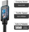 Fast Charger with USB Type C 4FT Cable & OTG Adapter for Samsung Galaxy S9/S9 Plus/S8/S8 Plus/S10/S10e/Note 8/9
