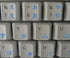 4Keyboard Japanese Hiragana Keyboard Stickers - Blue Lettering for Desktop, Laptop & Notebook