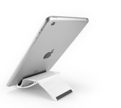 Universal Smartphone and Tablet Display Stand - Compatible with iPhones, iPad, Android Smartphones (White)