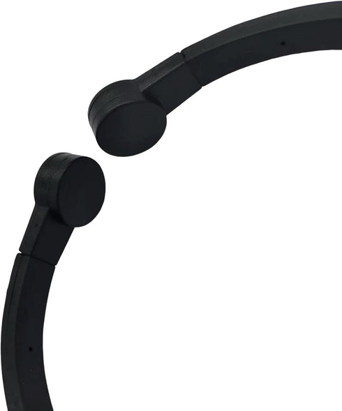 VOX Throat Mic Headset - 2 Pin Tactical Neck Bone Conduction Acoustic Earpiece for Midland GXT LXT GMRS Walkie Talkies