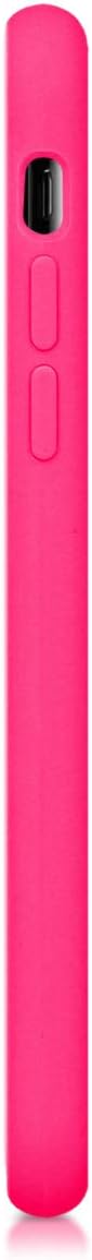 kwmobile Case Compatible with Apple iPhone X - TPU Silicone Phone Cover with Soft Finish, Neon Pink