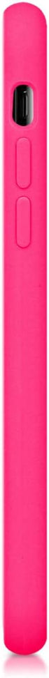 kwmobile Case Compatible with Apple iPhone X - TPU Silicone Phone Cover with Soft Finish, Neon Pink