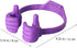 MOBUTOFU 2pcs Thumbs Gesture Phone Holder Flexible Mobile Phone Supports Desk Stands in Purple and Red