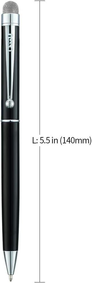 Stylus Pen, 4 Pcs Hybrid Mesh Fiber Tip Stylus and Ballpoint Pens for Touch Screen Devices with 12 Tips - Multi Color