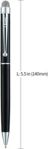Stylus Pen, 4 Pcs Hybrid Mesh Fiber Tip Stylus and Ballpoint Pens for Touch Screen Devices with 12 Tips - Multi Color