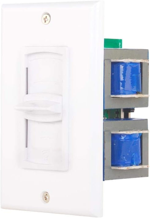 Pyle Home In-Wall Speaker Volume Control, Smart Stereo Selector Switch Pod Box, Vertical Sliding Control, PVC2