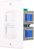 Pyle Home In-Wall Speaker Volume Control, Smart Stereo Selector Switch Pod Box, Vertical Sliding Control, PVC2