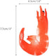 6 Pcs Artificial Cooked Shrimp Simulated Red Shrimp Fake Food Model Fake Seafood Decor for Kitchen Cabinet Sushi