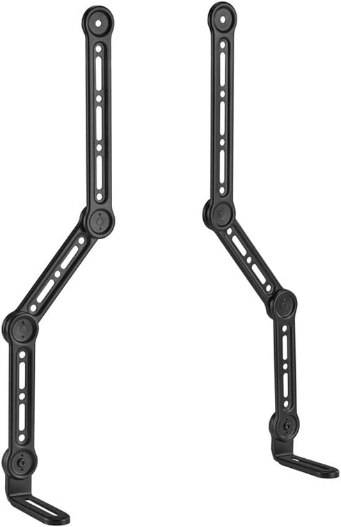 Monoprice Soundbar TV Mounting Brackets, Adjustable Arms for max 90in TV with LShaped