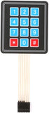 10Pcs 3x4 Matrix Array Membrane Switch Keypad, 69.2*76.9mm, 12 Key Microcontroller Extended Keyboard for Arduino