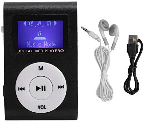 GOWENIC MP3 32GB Player, Portable Music Player with Back Clip and LCD Screen for Walking Running, Supports Memory Card