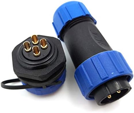 SP21 2Pin-12Pin Power Cable Connector, Waterproof Plug Socket for Electricity Lighting and Medical