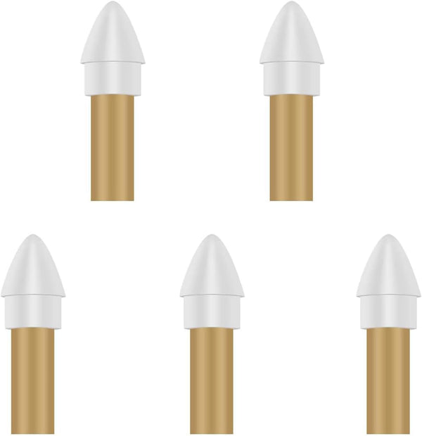 Replacement Pencil Tips for iPad Pen, Screw in/Out Type Nibs, 5 Pack, White