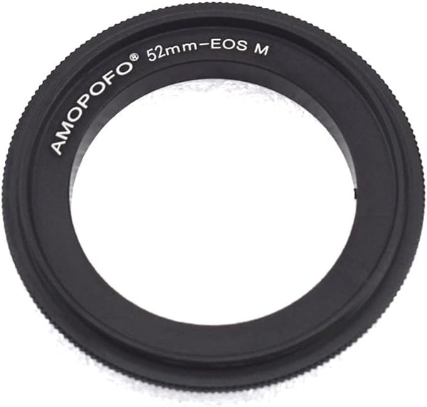 AMOPOFO 52mm-EOS M Macro Reverse Mount Adapter Ring,& for Canon EOS M Mount