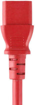 Monoprice 2ft Power Cord - NEMA 5-15P to IEC 60320 C13, 18AWG, 10A/1250W, 125V, 3-Prong, Red