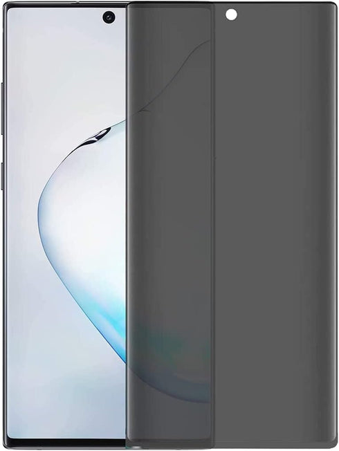 2 Pack Privacy Screen Protector for Samsung Galaxy Note 10 Plus, Anti-Scratch Protective Film