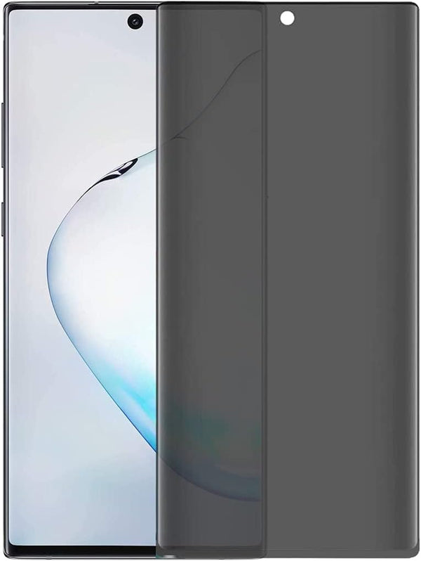 2 Pack Privacy Screen Protector for Samsung Galaxy Note 10 Plus, Anti-Scratch Protective Film