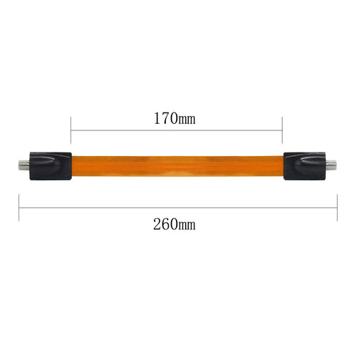 VANTRONIK Ultra-Thin Flat Coaxial Cable for TV, 11.8 inches Long, F Connector, Soft Window Cable for Windows