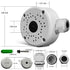 (New Upgrade) Security Camera Junction Box, Universal IP Camera Mount, Metal Aluminum Waterproof Security Camera Bracket