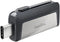 Sandisk 64GB Ultra Dual Drive USB Type-C - USB-C, USB 3.1 - SDDDC2-064G-G46,