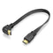 URWOOW Flat Slim High Speed HDMI Male to Male Extension Cable 90 Degree