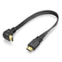 URWOOW Flat Slim High Speed HDMI Male to Male Extension Cable 90 Degree