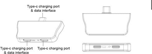 USB-C to Glasses and Charging Adapter, Charge and Play for Switch, Steam Deck, Compatible with Various Glasses