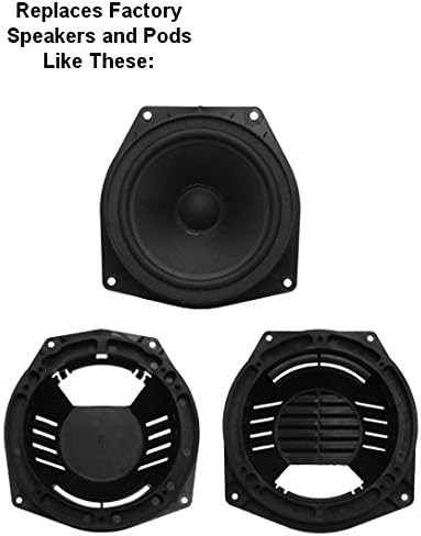 Speaker Adapter Spacer Rings, Exact Fit for Select Honda & Acura Vehicles, SAK033_55, 1 Pair