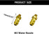 Gracilaria 2PCS Nozzle Nozzle (M3) RC Boat Brass Water Cooling Water Nipple Faucet Fuel for RC Boat DIY Model Ship