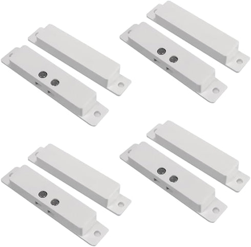 4 Sets NC Wired Door Alarm Magnetic Contact Sensor with Double Side Tape