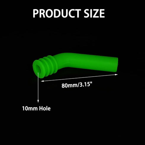 URIMPAVIDO 1PC (10mm RC Car Exhaust Extension Pipe Toy Car Boat Silicone Exhaust Extension Tube for RC Truck Boat