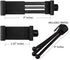Alphx Universal Smartphone Tripod Cell Phone Holder Mount Adapter Set, Fits All Phones, Includes Mini Tripod