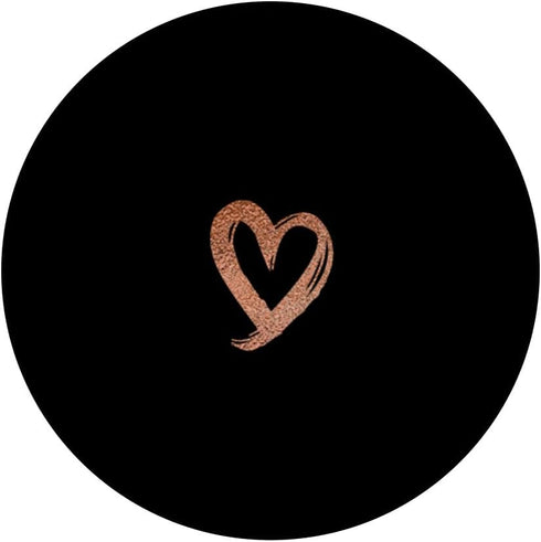 PopSockets Standard PopGrip Rose Minimalist Heart Black