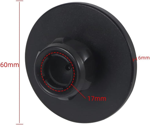 NovelGoal 17mm 14 13 12 Aluminum Alloy Magnetic Mount Magnetic Base with Ball Head Hole Compatible with iPhone