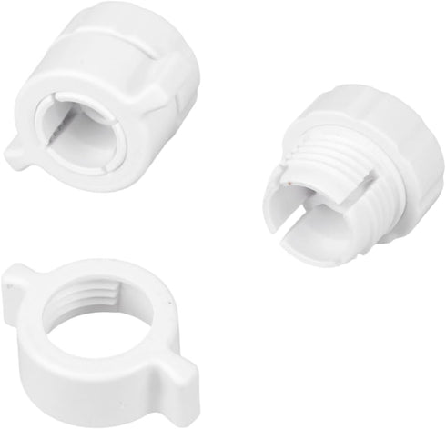 GWUIOREX 17mm 1/4 20 Ball Joint to Screw Adapter, White Camera Mount for Photography Gear, Female Socket with Male