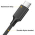 Puxnoin Multi Charging Cable, 4Pack Multi Charger Cable Short 1FT Braided Universal 3 in 1 Multiple USB Cable Charging