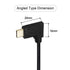chenyang USB 3.1 Gen 2 10Gbps USB C Male to Female 90 Degree Right Angled Fast Charging Data Transfer Cable, 0.3M