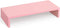 TEAMIX Pink Monitor Riser, 20L Inch Wood Stand for Desk, Sturdy TV/Screen/PC/Printer Riser with Storage (Pink, 20 inch)