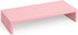 TEAMIX Pink Monitor Riser, 20L Inch Wood Stand for Desk, Sturdy TV/Screen/PC/Printer Riser with Storage (Pink, 20 inch)