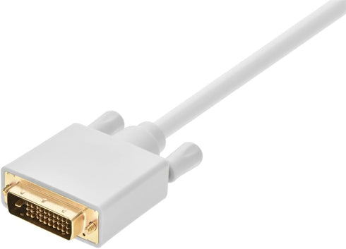 Monoprice 3ft 28AWG DisplayPort to DVI Cable, White